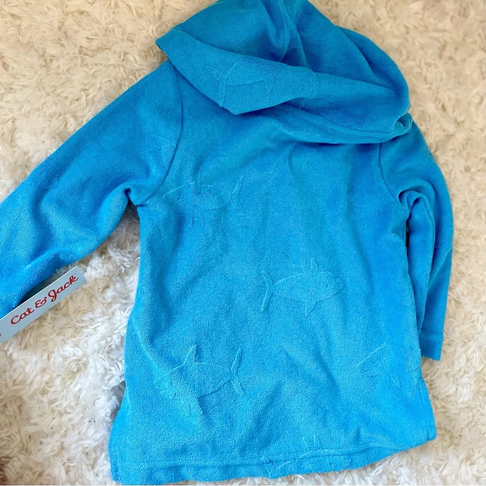 Cat & Jack Toddler Boys Sharks Print Pullover Blue 2T‎